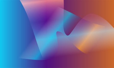 Yaratıcı gradyan modern boya. Dalga şekilleri ve estetik manzaralar. Tasarımınız için yüksek kaliteli illüstrasyon