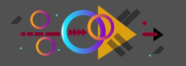 Üçgen şekilli soyut renkli geometrik arkaplan. Tasarımınız için çeşitli geometrik model arka planına sahip yaratıcı geometrik