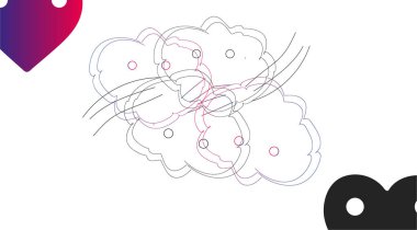 Modern güzel gradyan poster arkaplan vektörü. Monoton perspektifli kaplama şablonu geometrik şekiller ve elementler. Sosyal medya, kapak ve afiş için ideal tasarım, 