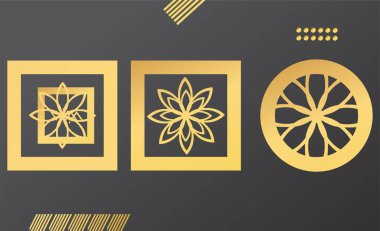 Geometrik Siyah ve Altın Arkaplan İç mimari, dekoratif, afiş, kapak, kart