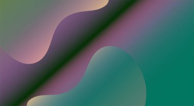 Yeşil gradyan poster arka planı. Geometrik şekilli kaplama şablonu. Sosyal medya, kapak ve afiş için ideal tasarım,