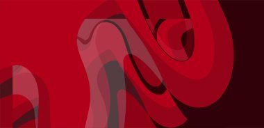 Soyut geometrik kırmızı arkaplan köşegen çizgileri ve şekiller. Vektör illüstrasyonu.