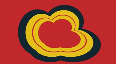 Çapraz çizgiler ve şekillerle soyut geometrik kırmızı zemin. Vektör illüstrasyonu.