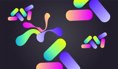 Renkli sıvı şekil. dinamik akışkan şekil tasarımı.