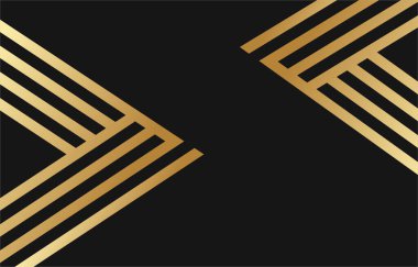 Modern lüks afiş ağ şablonu tasarımı altın dalga şekilleri ve arka plan üzerinde ışık efektli altın çizgiler.