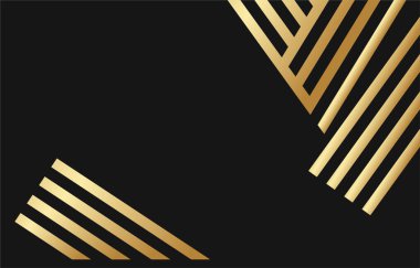 Modern lüks afiş ağ şablonu tasarımı altın dalga şekilleri ve arka plan üzerinde ışık efektli altın çizgiler.