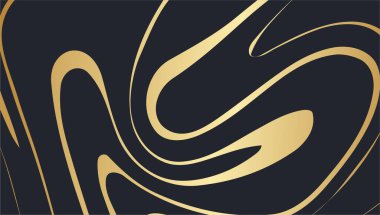 Modern lüks afiş ağ şablonu tasarımı altın dalga şekilleri ve arka plan üzerinde ışık efektli altın çizgiler.