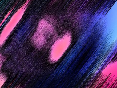 Sanatsal dokuya sahip soyut arkaplan, çeşitli canlı renklerde köşegen çizgiler,