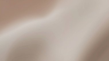 Soyut koyu dalgalı gölgeli pastel tozlu soluk kahverengi sepia bej, çıplak beyaz arka plan. İpek saten kumaş. Perde örtüsü dalgalı şekiller. Renk farkı. Güzel zarif tasarım.