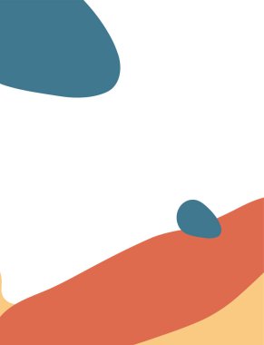 Karalama biçiminde soyut organik vektör şekilleri, şablon, kapak, poster, tebrik kartı, çerçeve, arkaplan. 