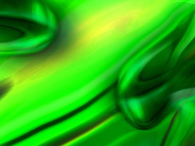 Soyut yeşil arkaplan üzerinde bazı pürüzsüz çizgiler ve lekeler var.