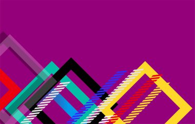 Minimum geometrik arkaplan. Dinamik şekiller ve çizgiler. Soyut arka plan modern hipster fütüristik grafik. Vektör soyut arkaplan dokusu tasarımı,