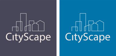 Emlak ve ev binaları logo simgeleri tasarım, emlak ve ev binaları logo simgeleri şablonu