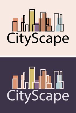 Emlak ve ev binaları logo simgeleri tasarım, emlak ve ev binaları logo simgeleri şablonu