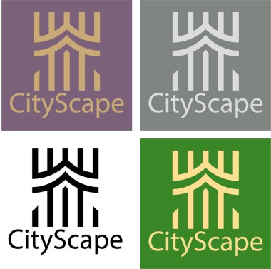 Emlak ve ev binaları logo simgeleri tasarım, emlak ve ev binaları logo simgeleri şablonu