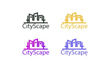 Emlak ve ev binaları logo simgeleri tasarım, emlak ve ev binaları logo simgeleri şablonu