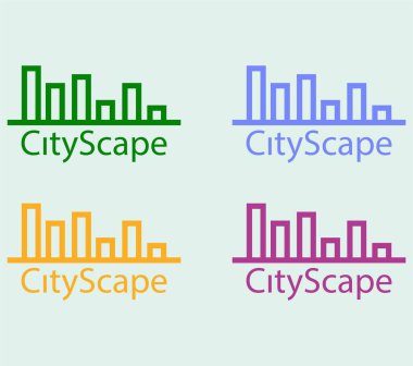 Emlak ve ev binaları logo simgeleri tasarım, emlak ve ev binaları logo simgeleri şablonu