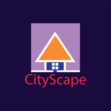 Emlak ve ev binaları logo simgeleri tasarım, emlak ve ev binaları logo simgeleri şablonu