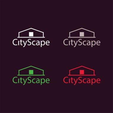 Emlak ve ev binaları logo simgeleri tasarım, emlak ve ev binaları logo simgeleri şablonu