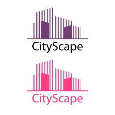 Emlak ve ev binaları logo simgeleri tasarım, emlak ve ev binaları logo simgeleri şablonu