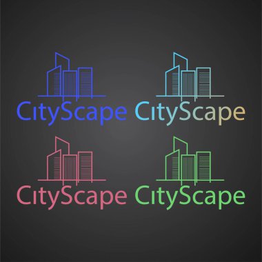 Emlak ve ev binaları logo simgeleri tasarım, emlak ve ev binaları logo simgeleri şablonu