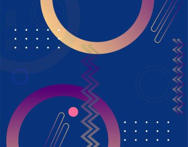 Modern tasarım elementleri Soyut poster. Geometrik yerleşim arkaplanı