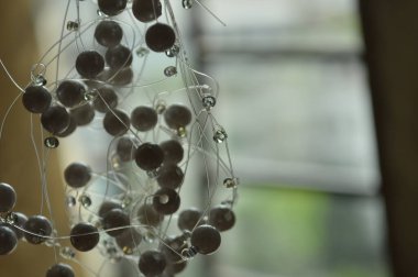 Beyaz topların soyut arkaplanı