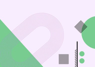 Modern renkli soyut kapaklar. Minimum kapak tasarımı. Geometrik arkaplan. Vektör çizimi. Vektör İllüstrasyonu