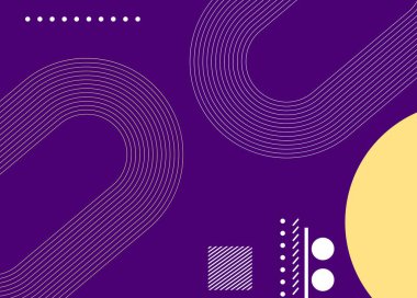 Modern renkli soyut kapaklar. Minimum kapak tasarımı. Geometrik arkaplan. Vektör çizimi. Vektör İllüstrasyonu