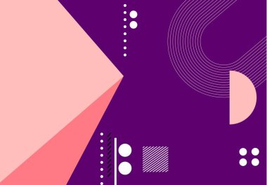 Modern renkli soyut kapaklar. Minimum kapak tasarımı. Geometrik arkaplan. Vektör çizimi. Vektör İllüstrasyonu