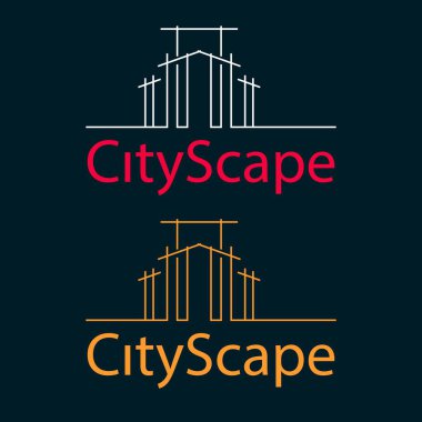 Emlak ve ev binaları logo simgeleri tasarım, emlak ve ev binaları logo simgeleri şablonu