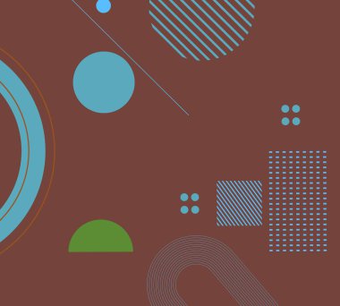 Modern renkli soyut kapaklar. Minimum kapak tasarımı. Geometrik arkaplan. Vektör çizimi. Vektör İllüstrasyonu