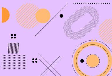 Modern renkli soyut kapaklar. Minimum kapak tasarımı. Geometrik arkaplan. Vektör çizimi. Vektör İllüstrasyonu