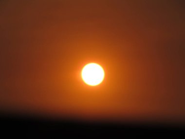 Akşamları güzel gün batımı