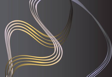 Siyah zemin üzerinde soyut geometrik çizgiler deseni. Kitap sayfası, resim, baskı, mobil arka plan, kitap, kapak, ekran koruyucuları, web sayfası için desenli modern tasarım kullanımına sahip zarif koyu gri renk,