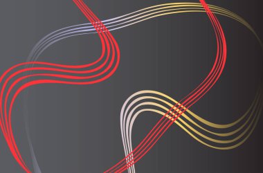 Siyah zemin üzerinde soyut geometrik çizgiler deseni. Kitap sayfası, resim, baskı, mobil arka plan, kitap, kapak, ekran koruyucuları, web sayfası için desenli modern tasarım kullanımına sahip zarif koyu gri renk,