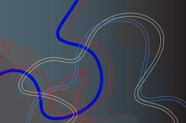 Siyah arkaplanda soyut geometrik şekiller. Kitap sayfası, resim, baskı, mobil arka plan, kitap, kapak, ekran koruyucuları için desenli modern tasarım kullanımına sahip zarif koyu gri renk