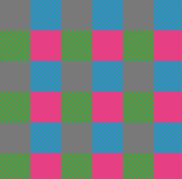 Renksiz ekose desenli temiz, tek renkli bir şekil, modern tekstil tasarımları, arka planlar veya grafik elementleri için ideal.