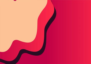 Reklam, baskı, kitap kapakları, mobil duvar kağıtları ve web için geometrik şekilli kırmızı soyut arkaplan tasarımı