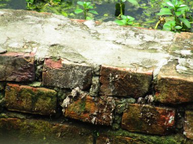 eski kırmızı tuğla duvar