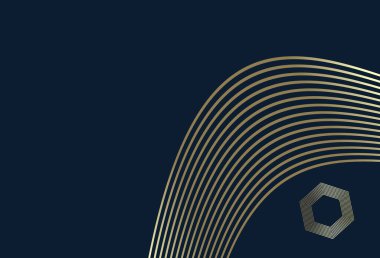 Karanlık bir yüzeyde altın çizgiler içeren güzel soyut bir arkaplan. Çeşitli yaratıcı alanlarda zarif tasarım projeleri, premium markalaşma ve modern görsel sunumlar için uygundur..