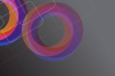 Geometrik şekilli soyut renkli arkaplan. Düz stil ile vektör illüstrasyonu... poster, kart, afiş, el ilanı için tasarım ögesi.