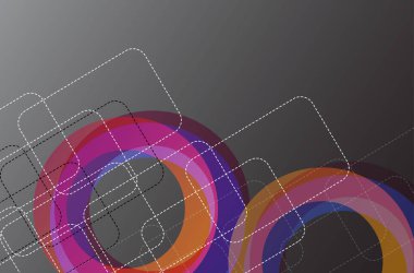 Geometrik şekilli soyut renkli arkaplan. Düz stil ile vektör illüstrasyonu... poster, kart, afiş, el ilanı için tasarım ögesi.