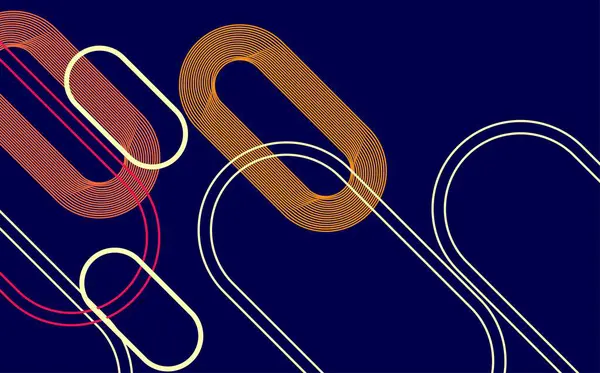 Çapraz çizgiler ve şekillerle soyut geometrik arkaplan. Vektör illüstrasyonu