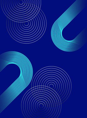 Soyut mavi arkaplan. Şirket işleri için modern mavi pürüzsüz şekiller soyut arkaplan sunumu tasarımı