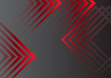 Kırmızı çizgileri olan gelecekçi soyut arkaplan