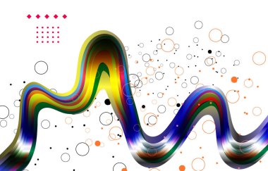 Modern renkli poster arka plan vektörü. Canlı perspektifli kaplama şablonu geometrik şekiller deseni. Duvar resimleri, el ilanları, broşürler, kapaklar, web afişleri için tasarım.