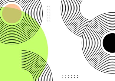 vektör elementleri ile modern minimalist çizgilerin arkaplanı geometrik şekiller.