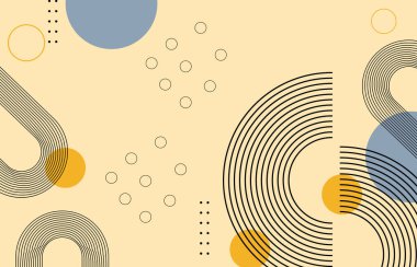 vektör elementleri ile modern minimalist çizgilerin arkaplanı geometrik şekiller.