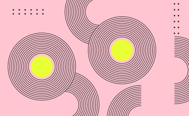 vektör elementleri ile modern minimalist çizgilerin arkaplanı geometrik şekiller.